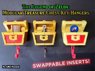 Zelda Treasure Chest Modular Key Hanger 