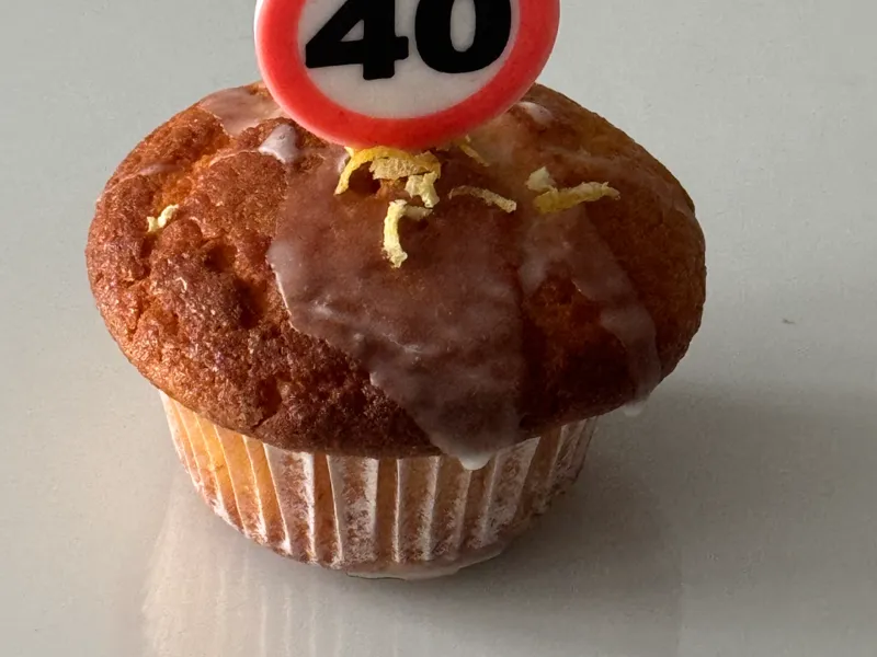 Muffin Aufsetzer 40. Geburtstag