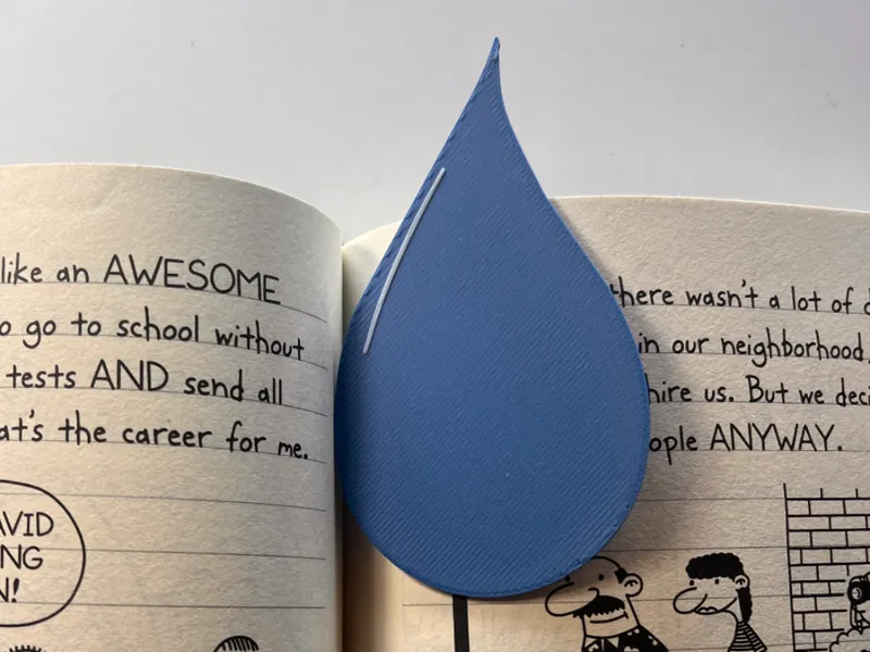 WATER DROP Book mark
