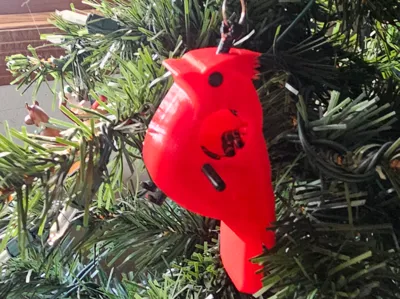 Cardinal Ornament all in one