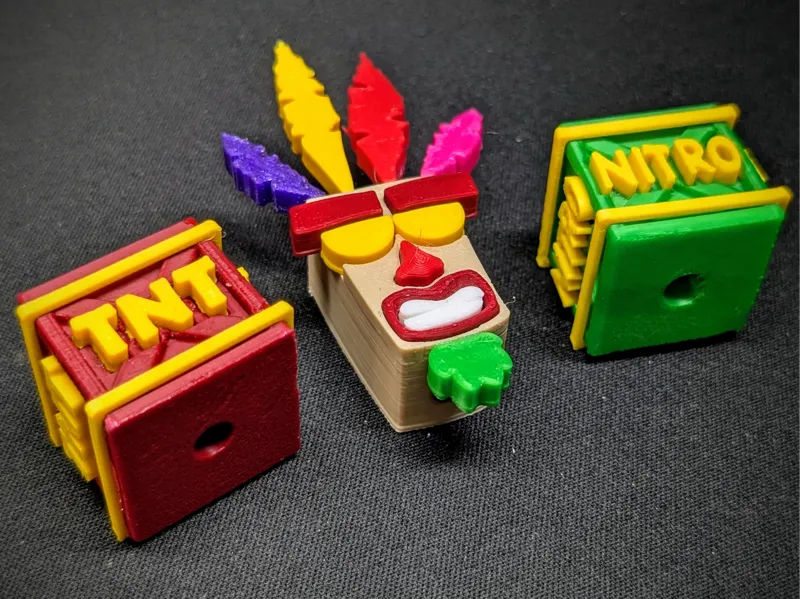 Crash Bandicoot beads V2 (multi-color)