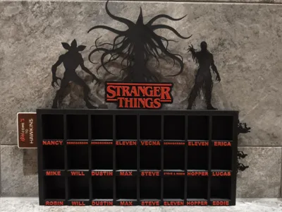 Stranger Things Kinder Figure Display Stand