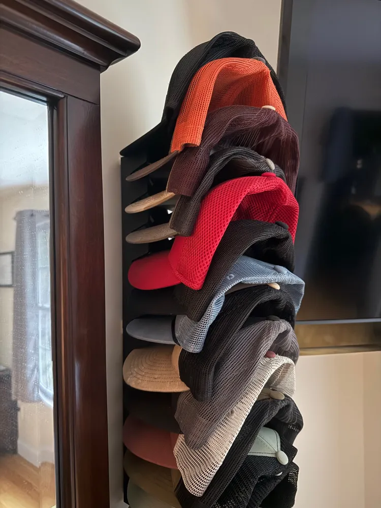 Cap Rack 3d Print Hat Rack (Bar Pattern) - Free 3D Print Model - MakerWorld