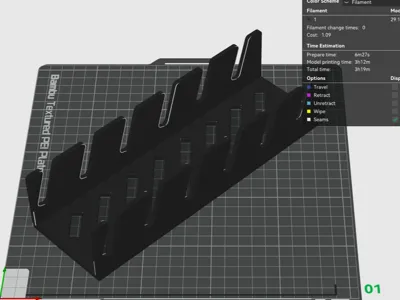 Hat Rack (Bar Pattern)