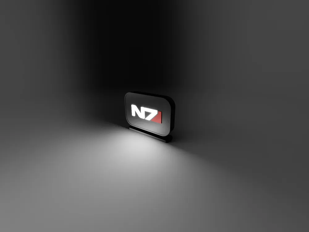 Mass Effect N7 Light Up Display by MikeW MakerWorld