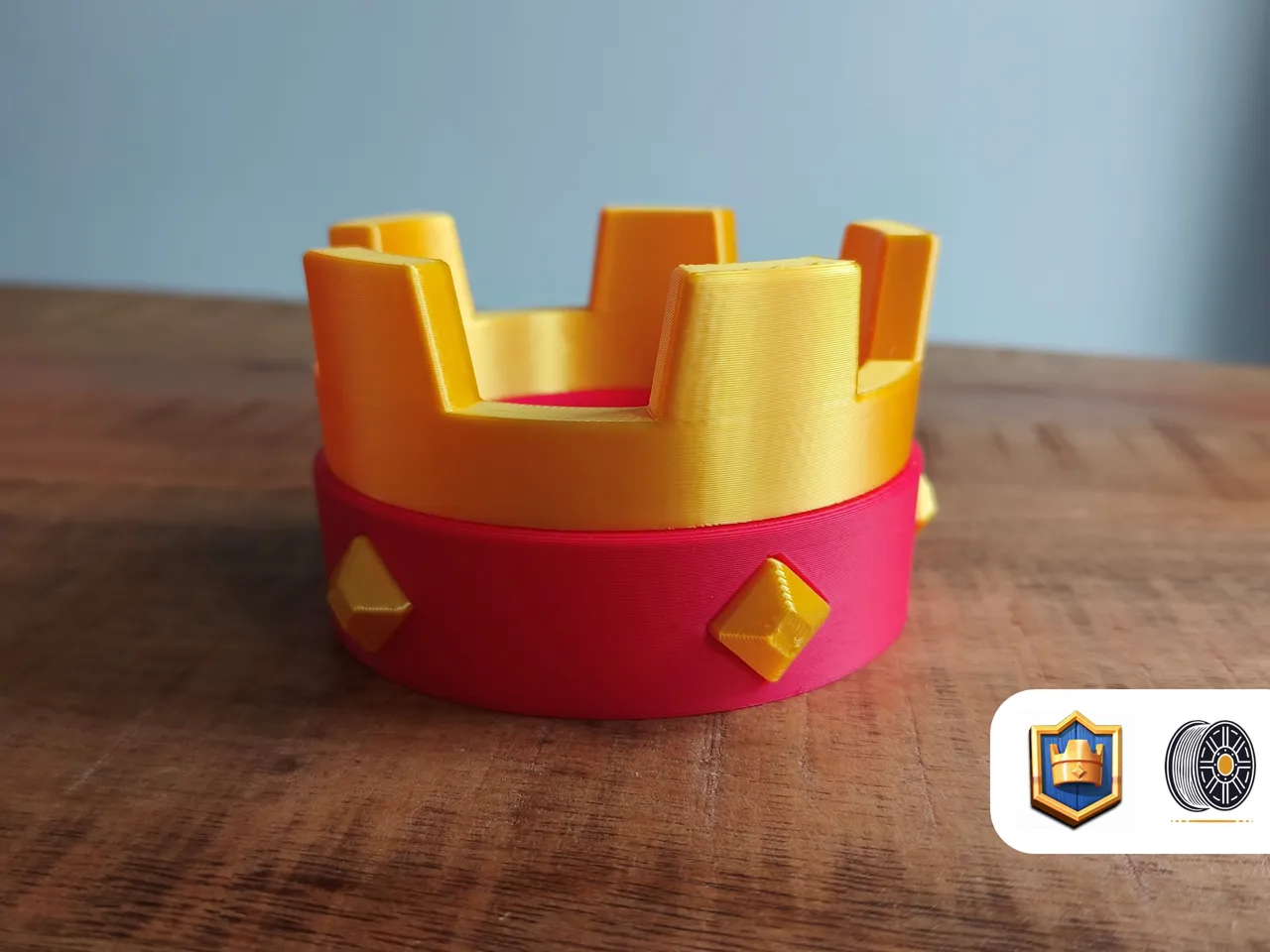 Crowns | Clash Royale Display Piece | NO AMS view 3