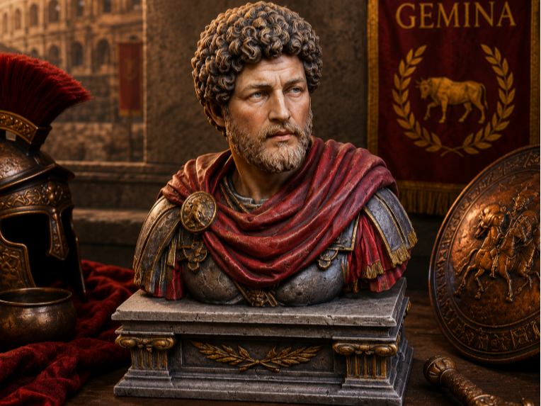 Marcus Aurelius – Stoic Roman Emperor Bust