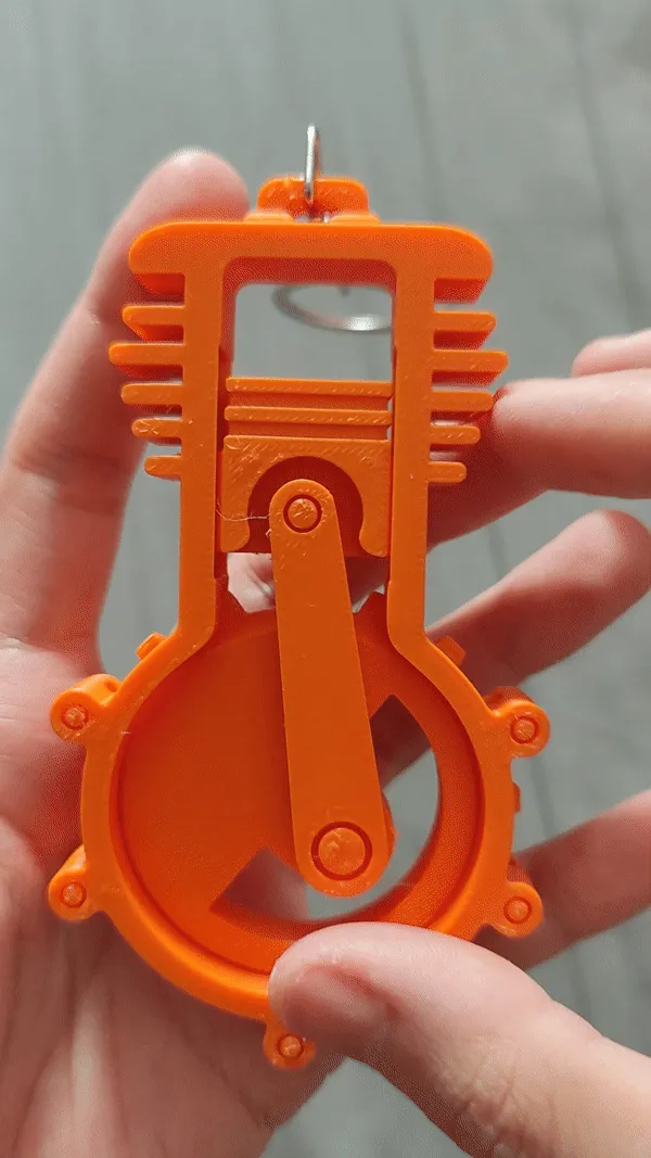 引擎解压玩具（无支撑，一体打印，可动）Engine stress - relief toys view 2