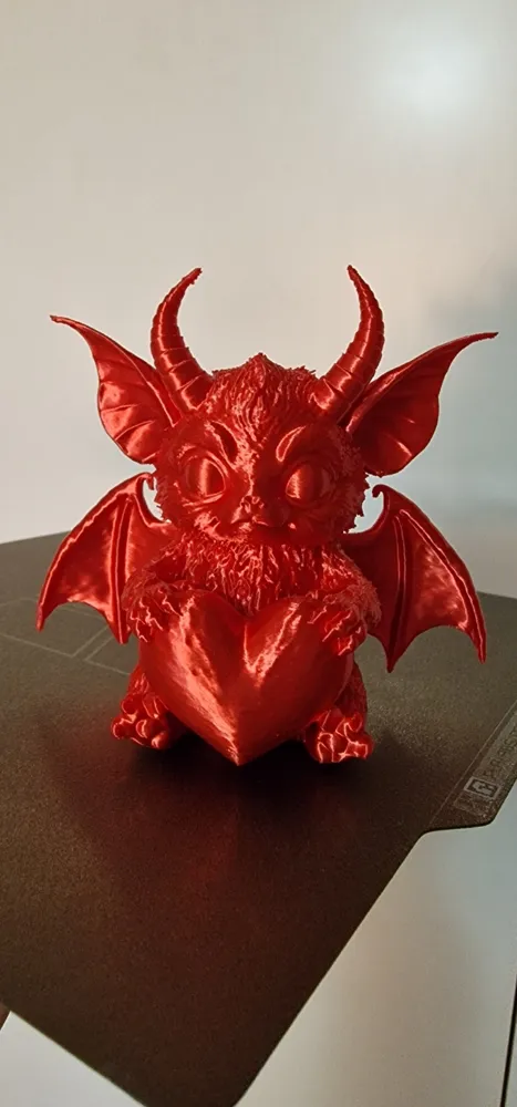 valentine dragon heart - Free 3D Print Model - MakerWorld