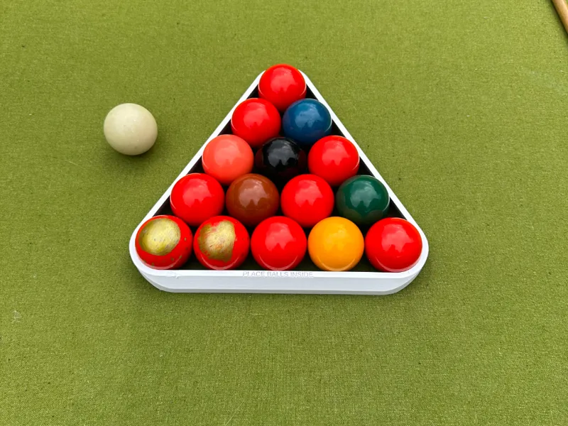 Triangle for pool. (1 7/8″ inch balls)