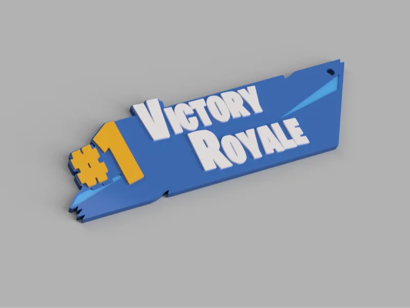 Fortnite VictoryRoyale #1 keychain
