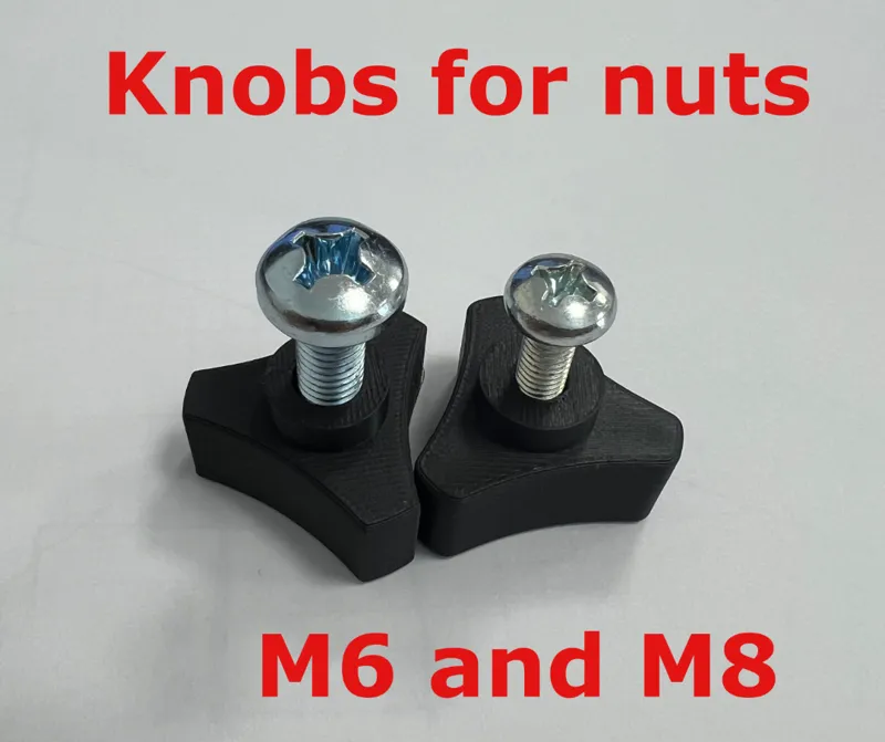 Knobs for nuts M6 and M8