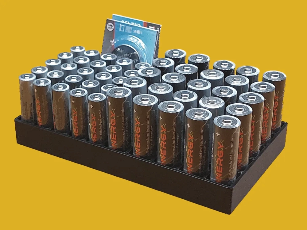 Battery Organizer AA/AAA + Coin Cells