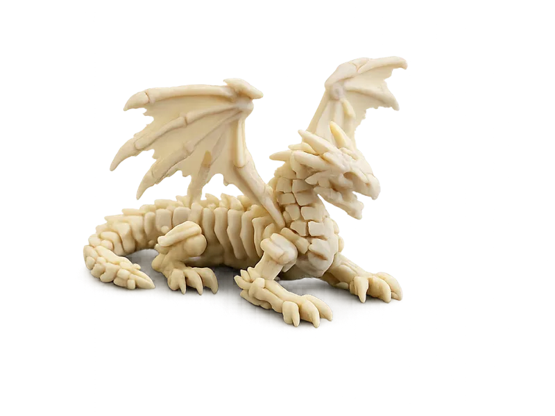 Mini Skeletal Dragon with Wings – Easy FDM Print