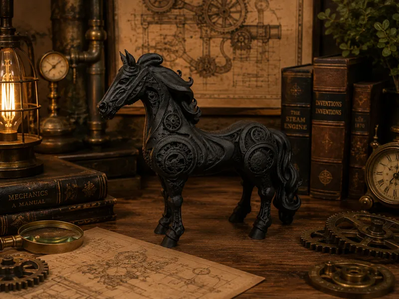 Steampunkt Designer Horse Sculpture