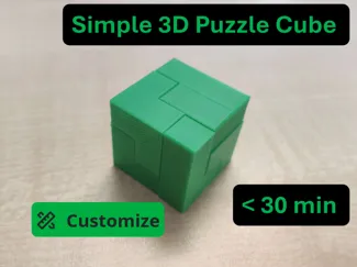 Simple 3D Puzzle Cube