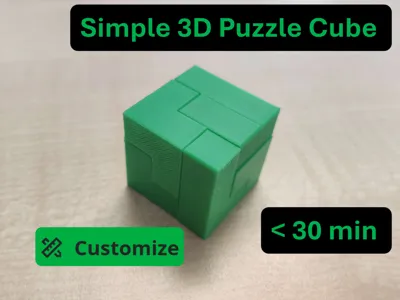 Simple 3D Puzzle Cube