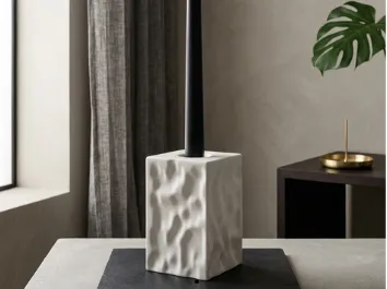 Organic Ripple Taper Candle Holder