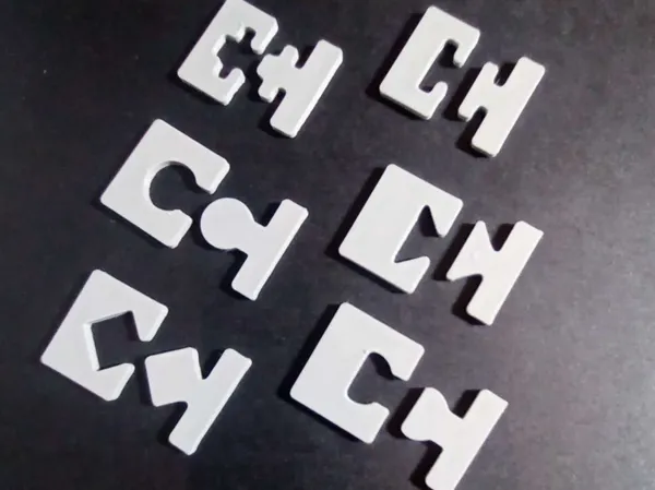 Gabarit de jonctions puzzle à emboîter