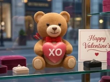 Valentine's Day teddy bear