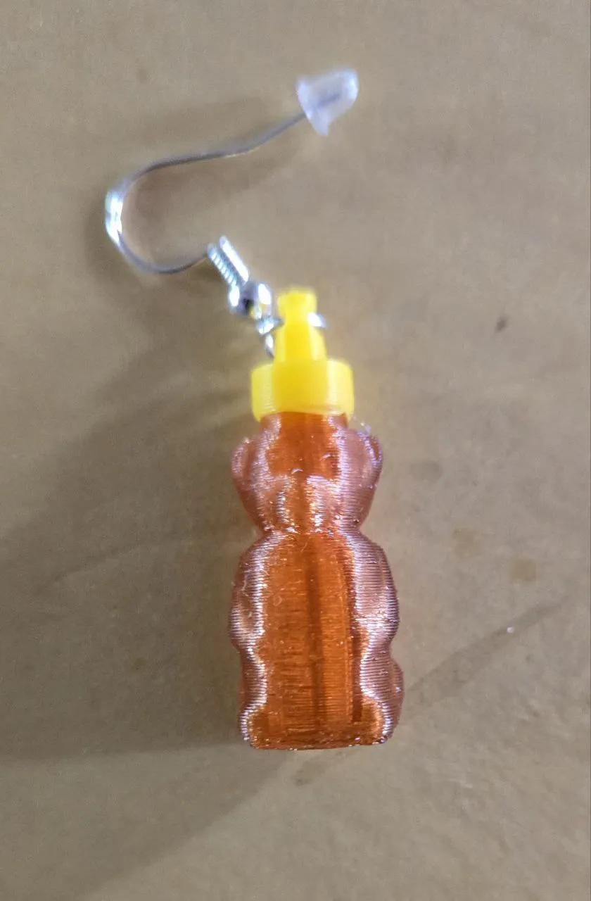 Honey Bear Earring view 2