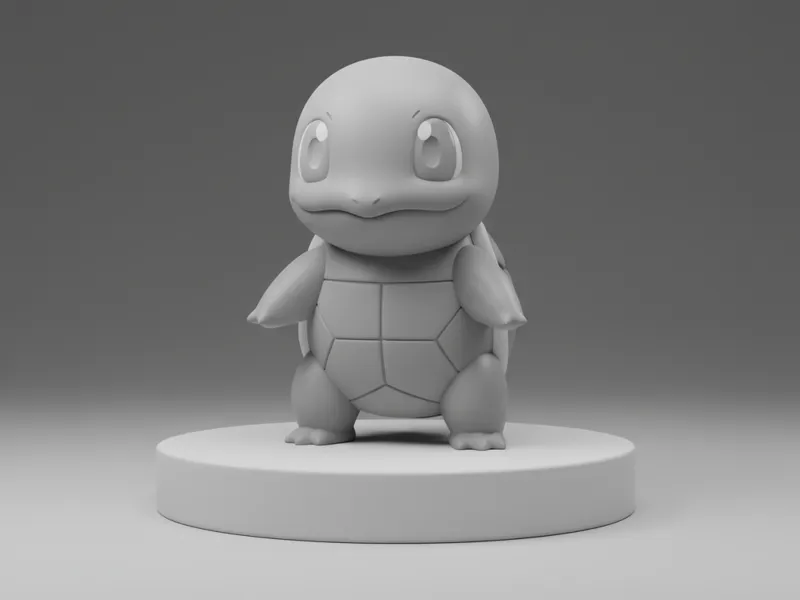Chibi Squirtle – Single-Color Starter Figure