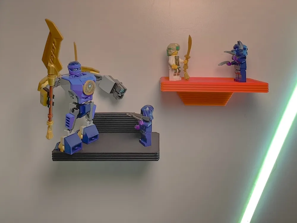Minifigure Display Shelf - Free 3D Print Model - MakerWorld