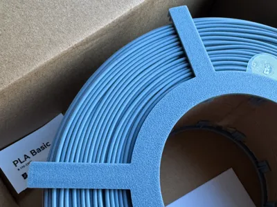 Bambu lab reusable spool filament holder