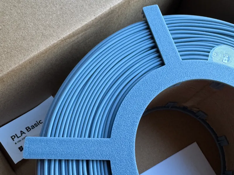 Bambu lab reusable spool filament holder