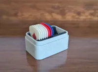 Multi colour box, this one has 2 plates