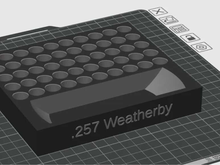 .257 Weatherby Reloading Tray
