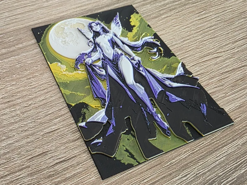 MTG Commander Deckbox Inlay Alela / Faery