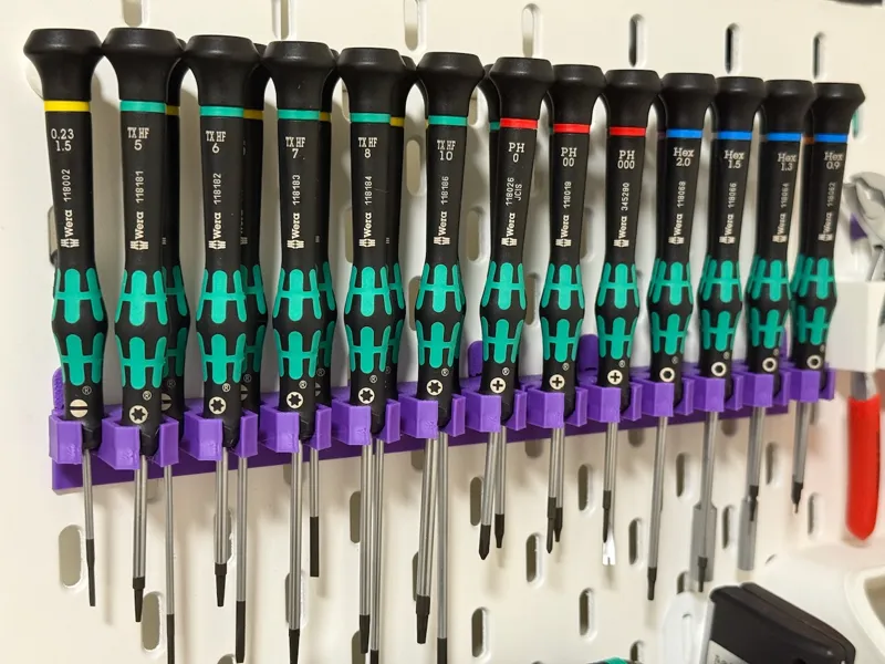 Skadis Holder for Wera Kraftform Micro Screwdriver