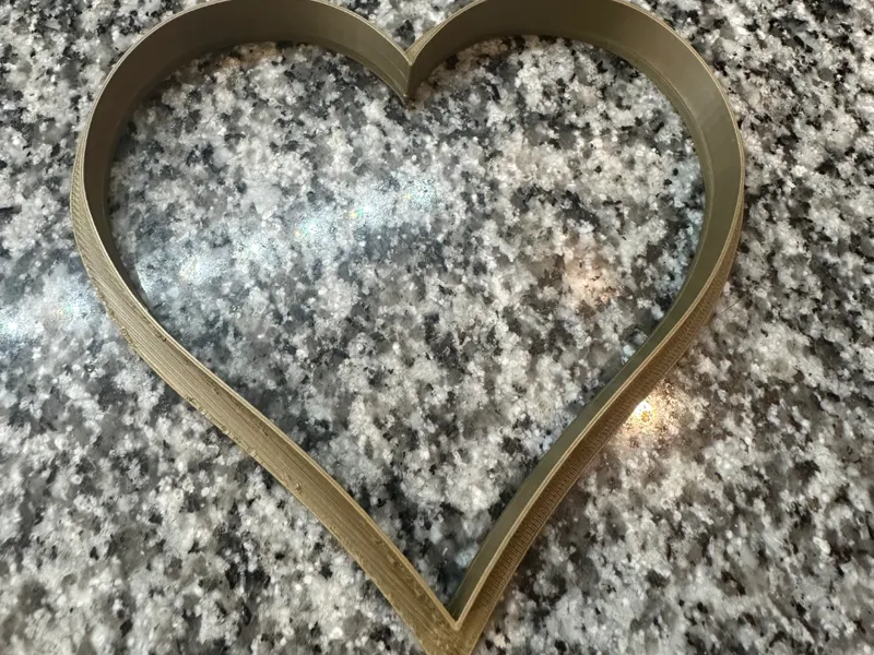 Heart cookie cutter