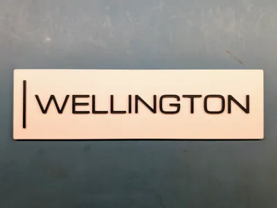 Wellington Room Sign