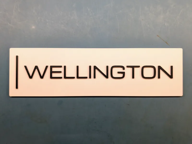 Wellington Room Sign