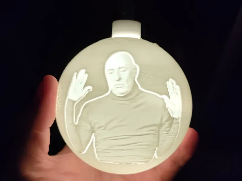 Christmas ball lantern with italian meme