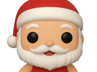 Santa Clause with a Batthing suit