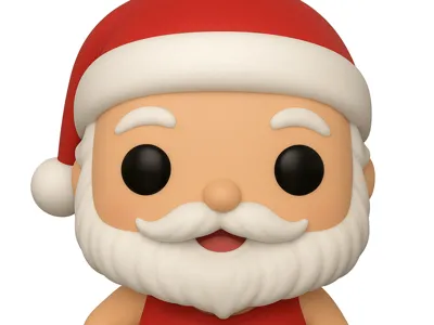 Santa Clause with a Batthing suit