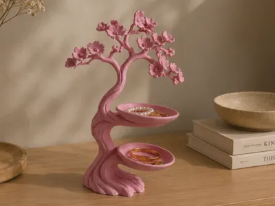 Cherry Blossom Jewelry Tree – Accessory Organizer