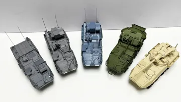 Modelo para impresión 3D: 斯崔克快速反应旅 M1134 ATGM 反坦克型 全耗材打印,可动悬挂,可动舱门。 — vista de referencia 3
