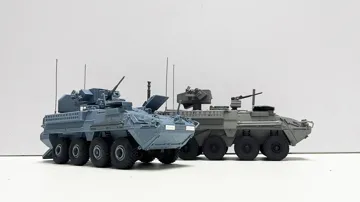 Modelo para impresión 3D: 斯崔克快速反应旅 M1134 ATGM 反坦克型 全耗材打印,可动悬挂,可动舱门。 — vista de referencia 4