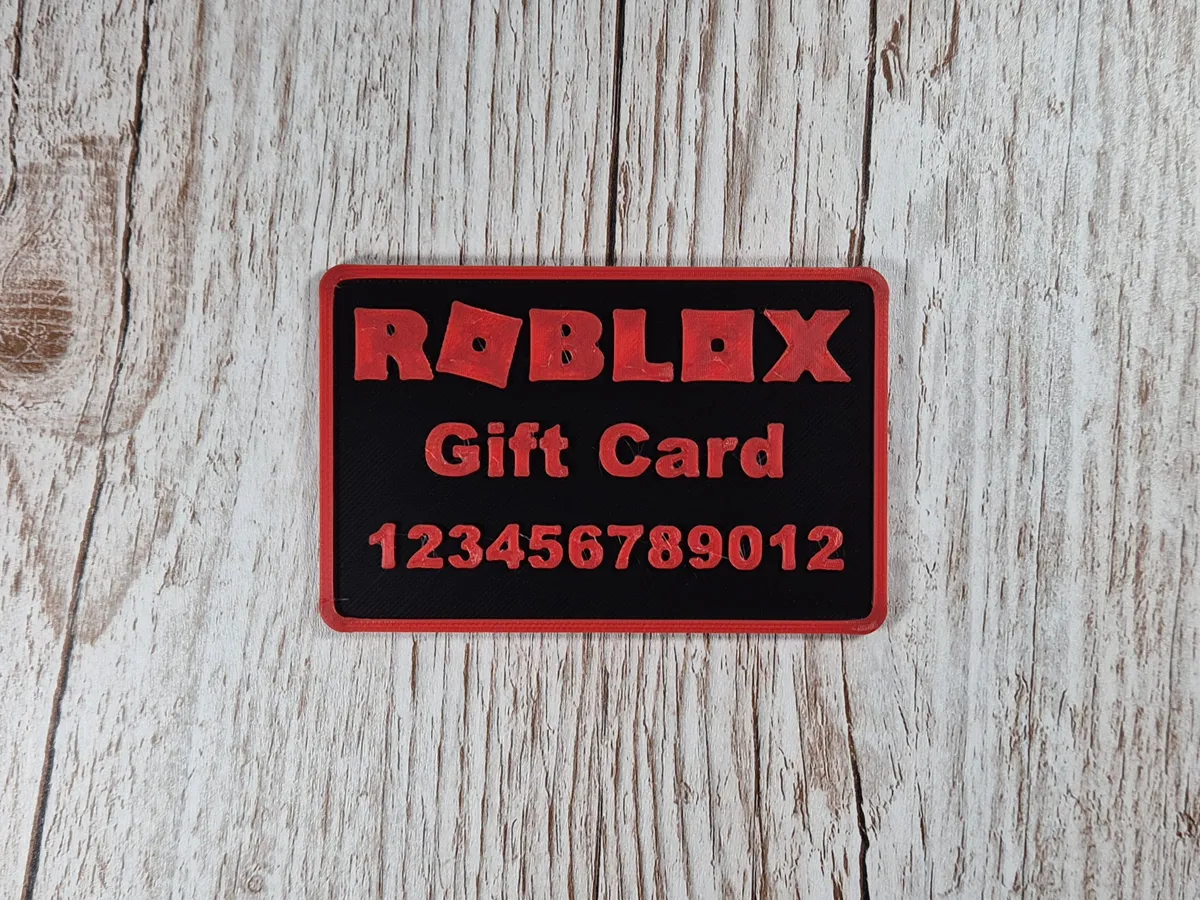 Roblox Robux Gift Card - Add code in Bambu Studio - Free 3D Print Model ...
