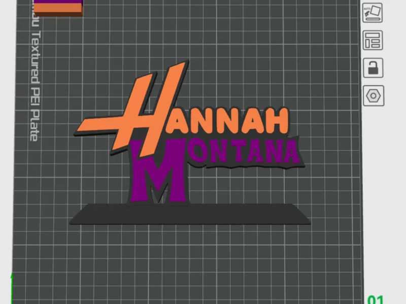 Hannah Montana logo desk stand
