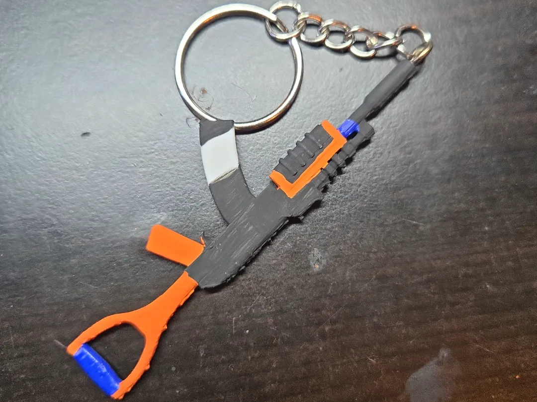 Rust AK Keychain - Free 3D Print Model - MakerWorld