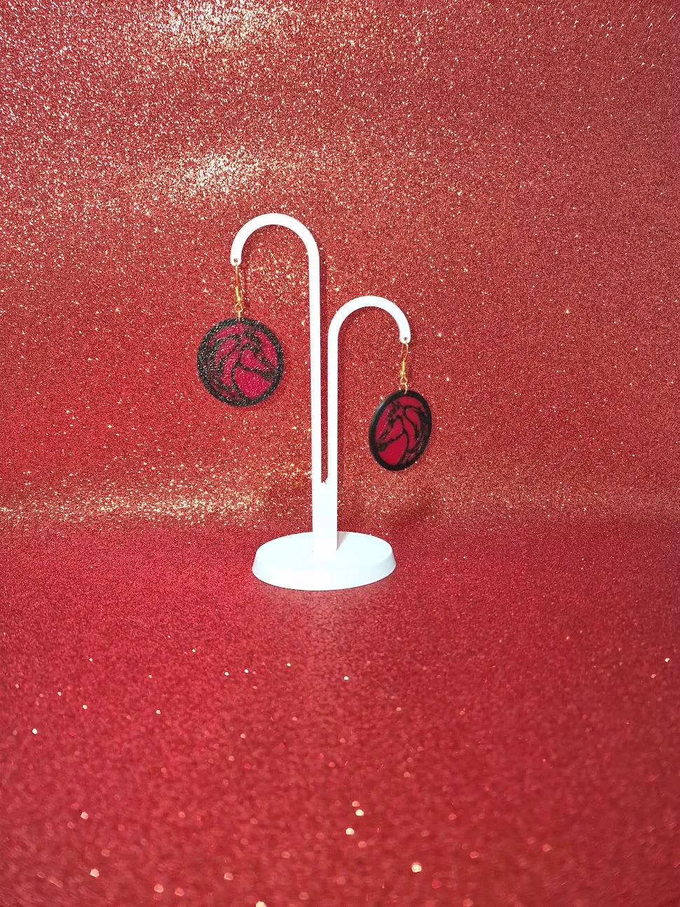 Horse earrings view 3