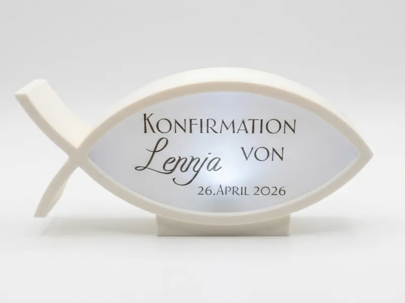 Konfirmation Fisch Leuchte
