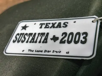 Texas License plate keychain
