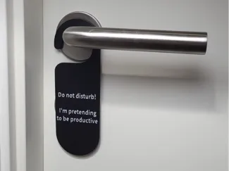 Funny "Do Not Disturb" Door Sign