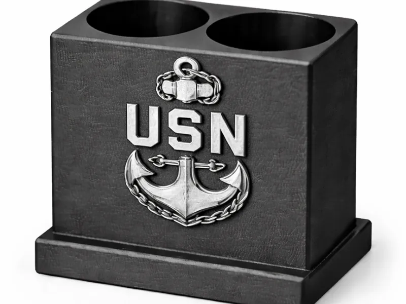 Navy Themed Pen Holder